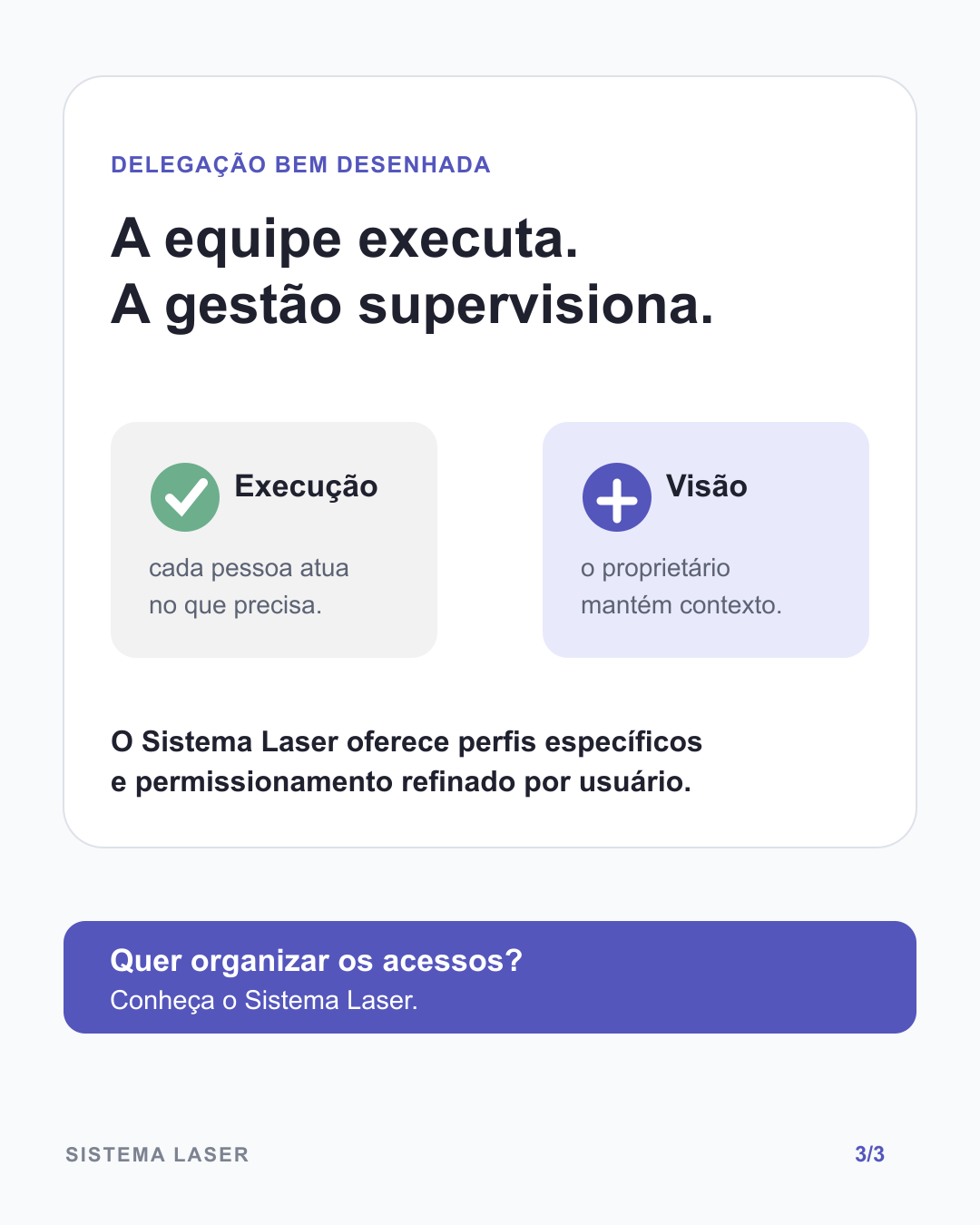 Síntese visual sobre delegar atividades com controle de informações