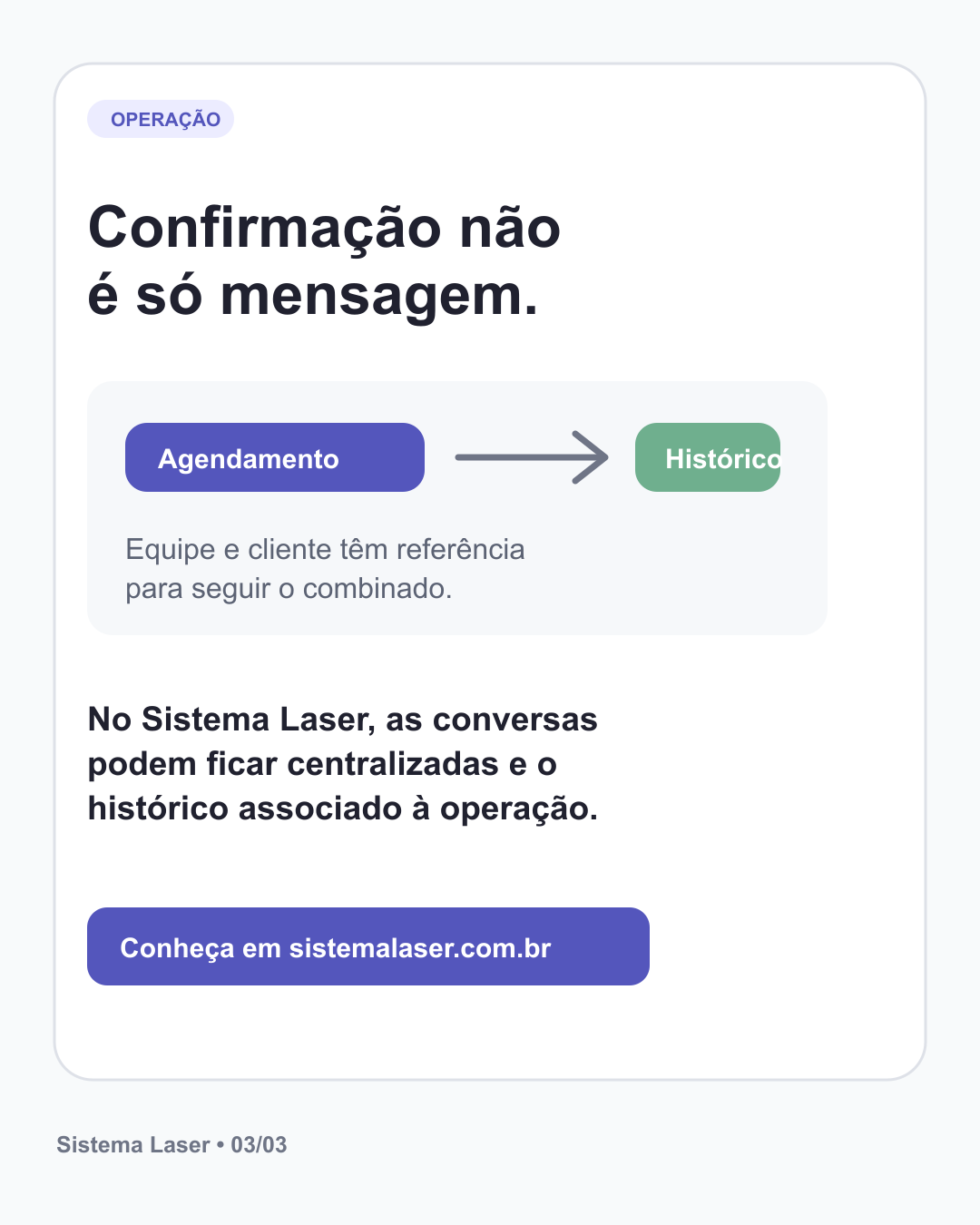 Diagrama editorial ligando agendamento e histórico operacional