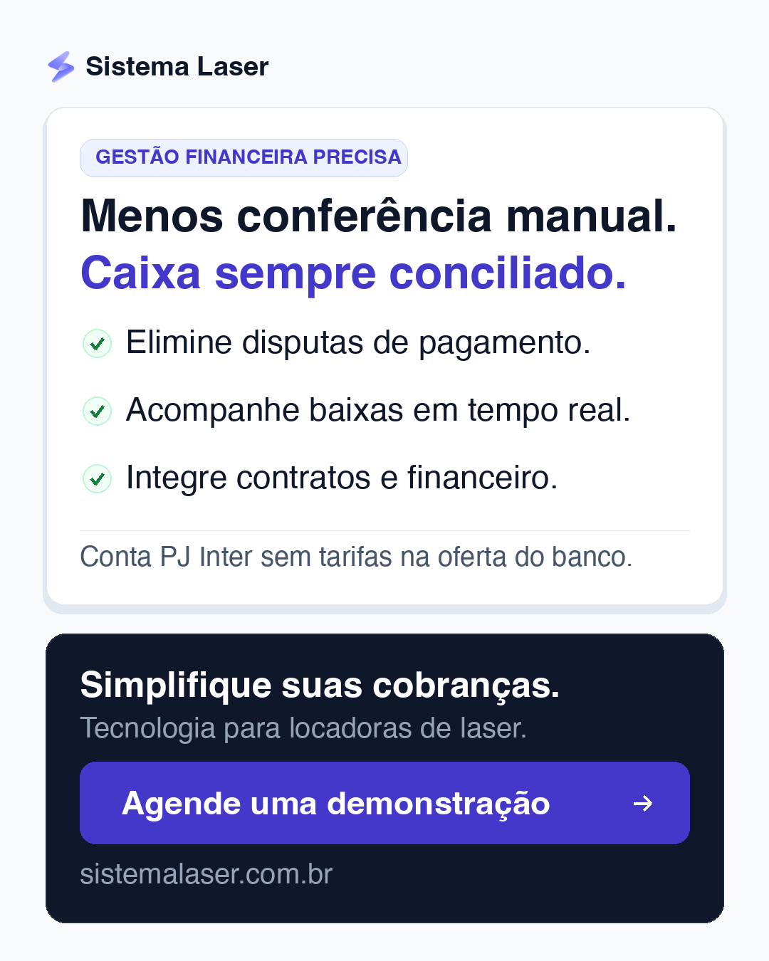 Benefícios da conciliação bancária automática no Sistema Laser